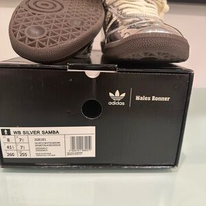 Women’s silver Sambas by Wales Bonner.